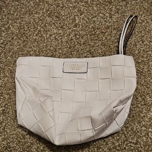 Victoria's Secret White Woven Design Wristlet